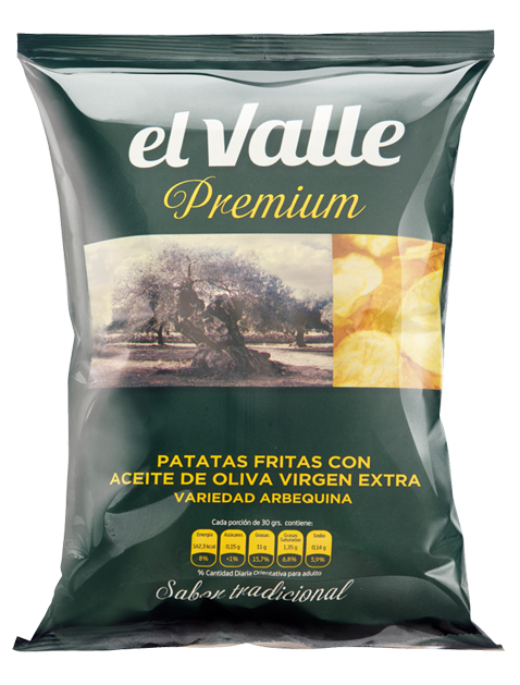 Caja Patatas Fritas Premium Trufa Negra – Snacks El Valle Tienda